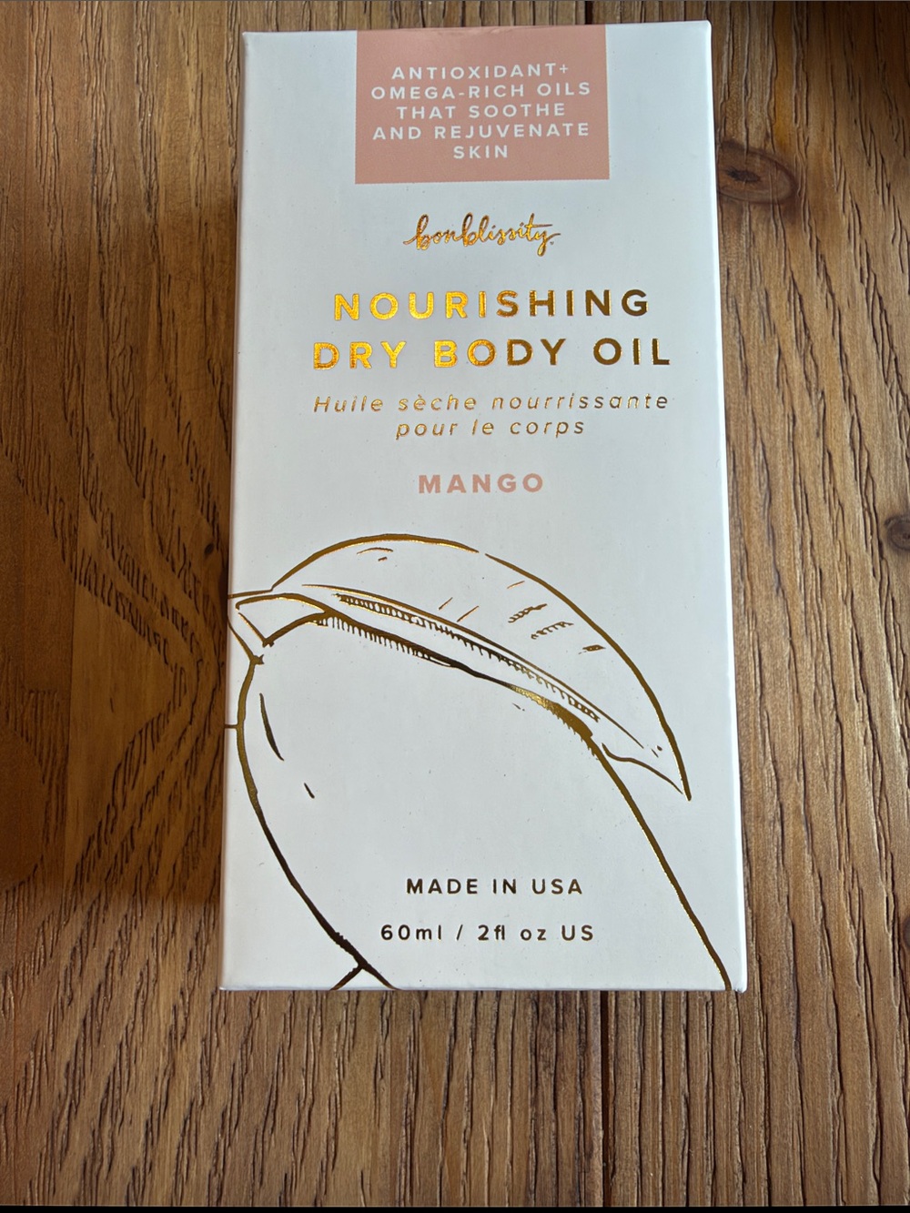 Bon Blissity Dry Body Oil Hydrating for Women Mango or Vanilla